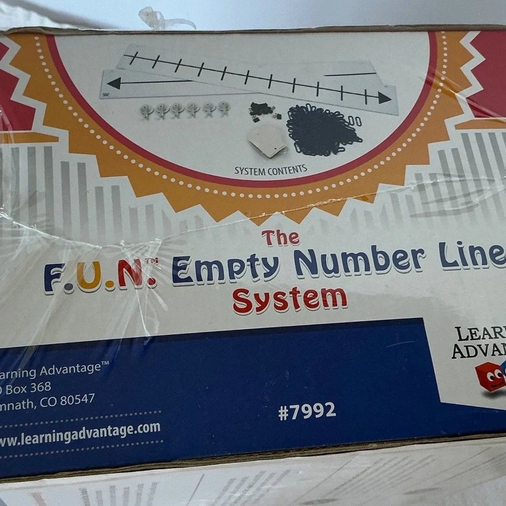 Learning Advantage F.U.N. Empty Number Line System Math Manipulative Grades‎ K-8